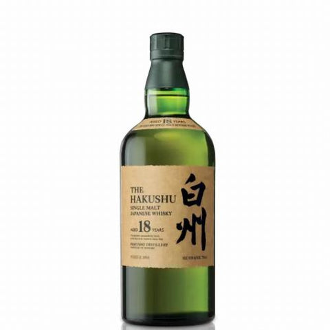 Hakushu 18 Year Old Single Malt Japanese Whiskey 750ml