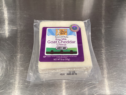 The Cheese Guy - Raw Goat's Milk Cheddar (Kosher, 6 oz)