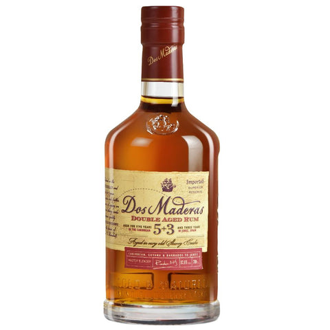 Dos Maderas Aged Rum Superior Reserve 5 + 3 Old 8 Year 750ml