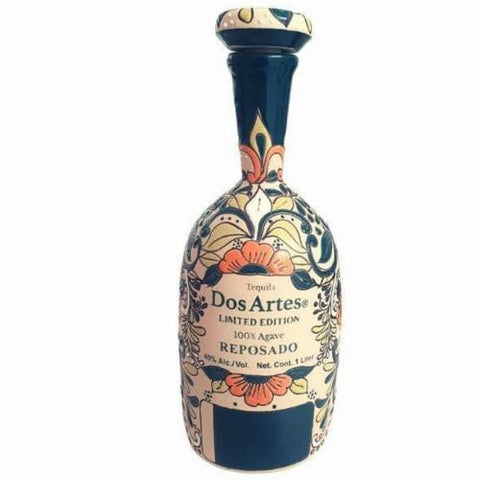 Dos Artes Tequila Reposado Limited Edition Calavera Bottle 100% Agave 1L LITER