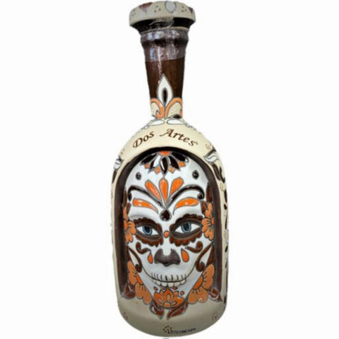 Dos Artes Tequila LIMITED EDITION Anejo 100% Agave LITER Skull Bottle