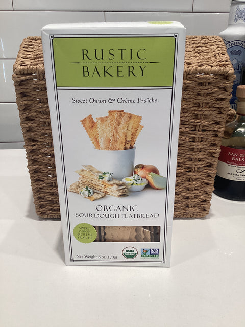 Rustic Bakery - ‘Sweet Onion and Creme Fraîche’ Organic Sourdough Flatbreads (6 oz)