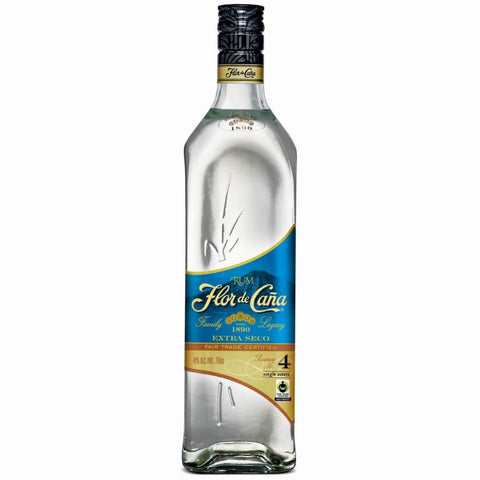 Flor De Cana 4 Years Old WHITE Rum Nicaragua 750ML
