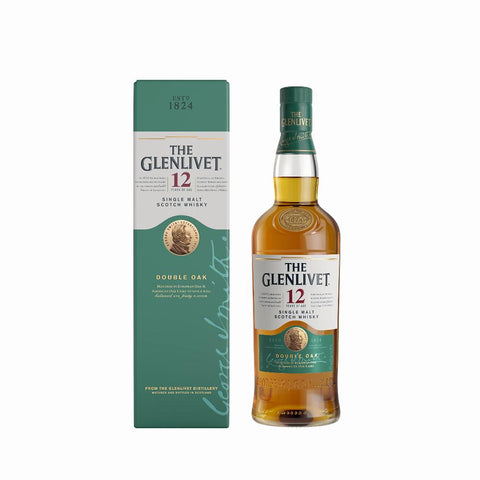 Glenlivet 12 Year Single Malt Double Oak Scotch Speyside 750ml