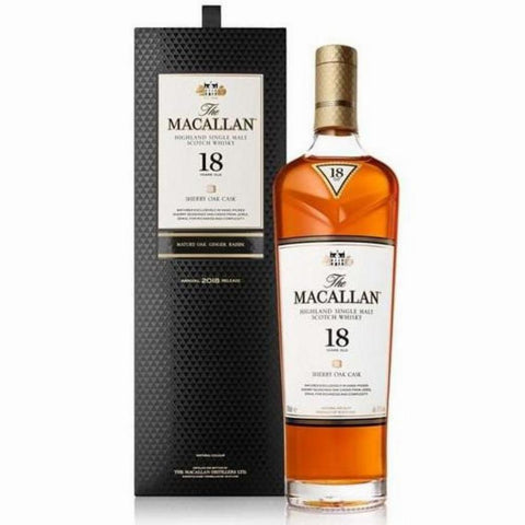 Macallan 18 Year Old Sherry Cask Single Malt Scotch 750ML