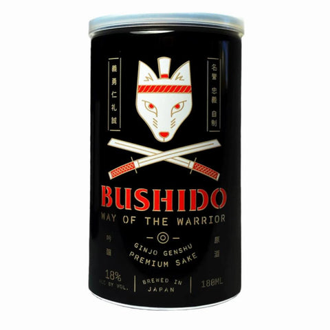 Bushido Way of the Warrior Ginjo Genshu Sake Can 180ml