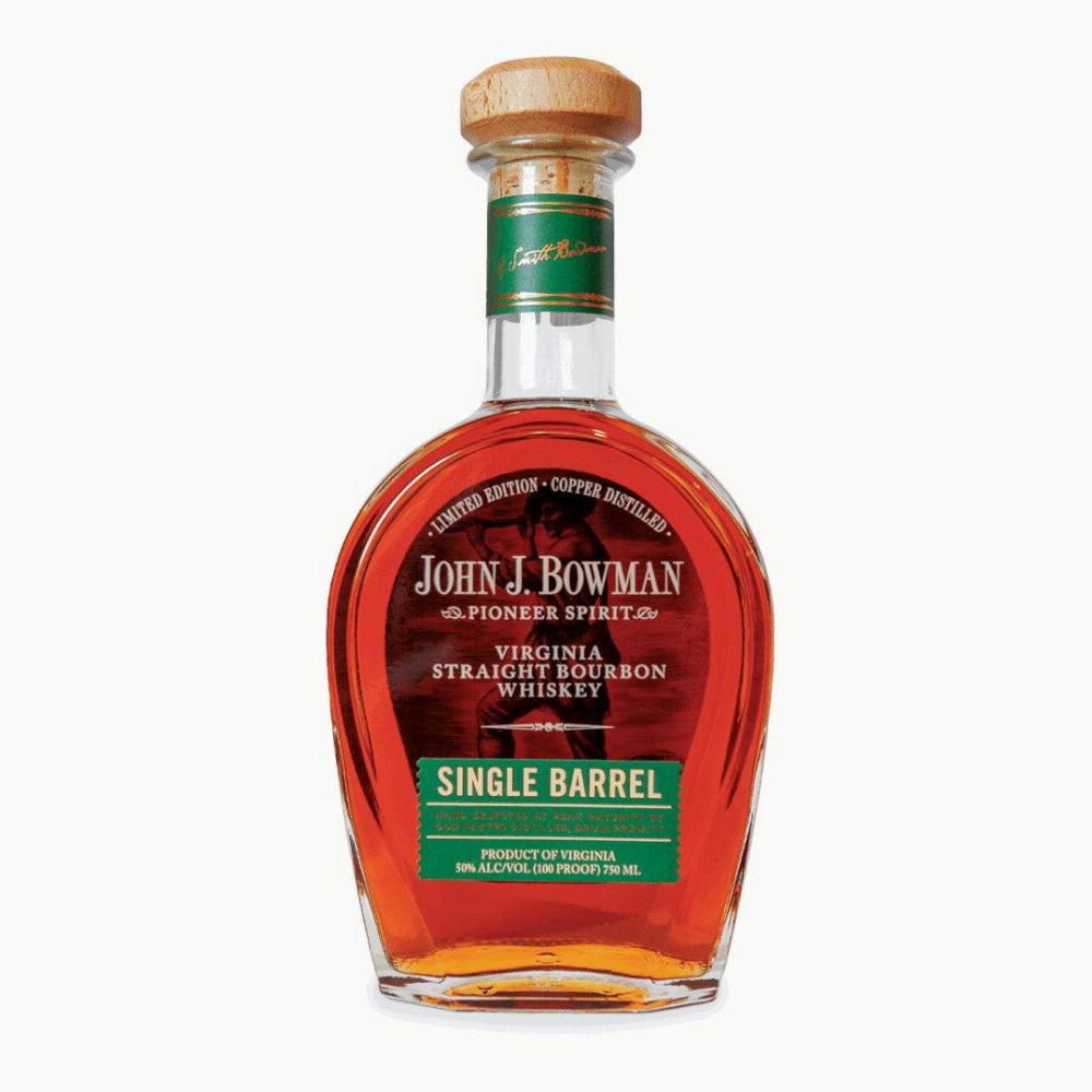 John J Bowman Pioneer Spirit Virginia Straight Bourbon Whiskey SINGLE BARREL 750ml 100 Proof