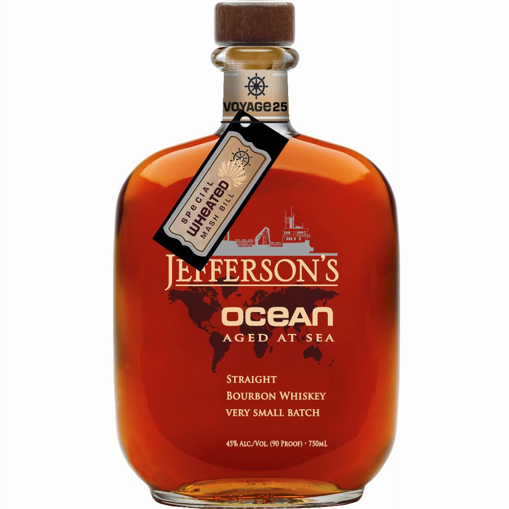 Jefferson's Bourbon OCEAN AGED AT SEA Straight Bourbon Whiskey 90 Proof Vogage 28 750ml