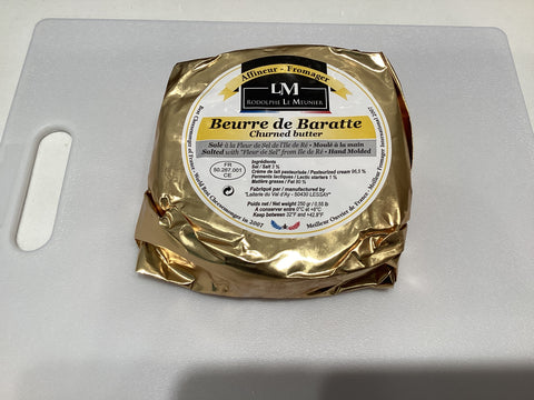 Rodolphe Le Meunier-  'Beurre de Baratte Salé' salted, churned, cultured butter (France, 250 g)
