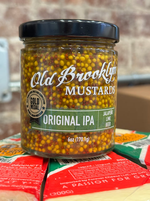 Old Brooklyn -  ‘Original IPA Mustard’ with Jalapeño, Lime, & Beer (6oz.)