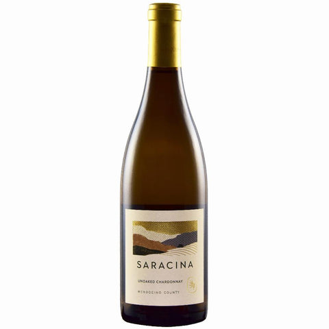 Saracina UNOAKED Chardonnay Mendocino County 2021 750ml