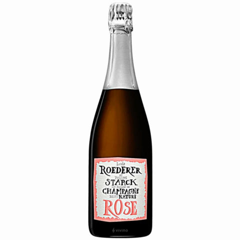 Louis Roederer Champagne ROSE Et Philippe Starck Brut Nature 2015 750ml