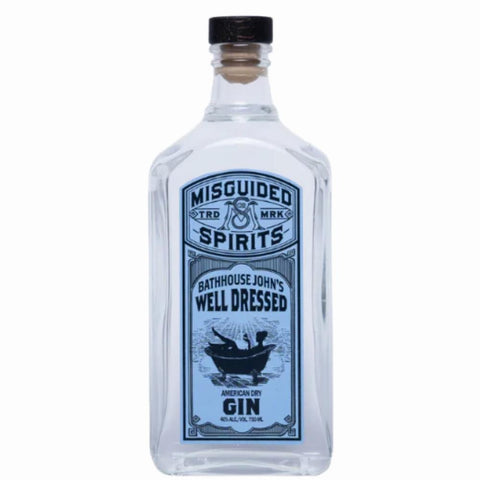 Misguided Spirits Bathhouse John's Well Dressed Gin 1.0 Liter