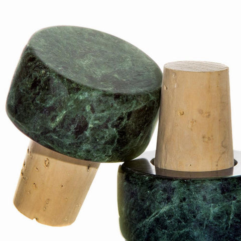 Marble Wine Stopper - Green