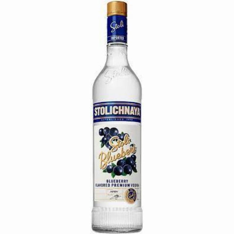 Stolichnaya Vodka Blueberi  Latvia 1.0 LITER