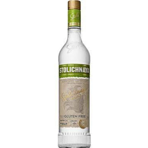 Stolichnaya Gluten Free Vodka Green Label Latvia 1.0L LITER