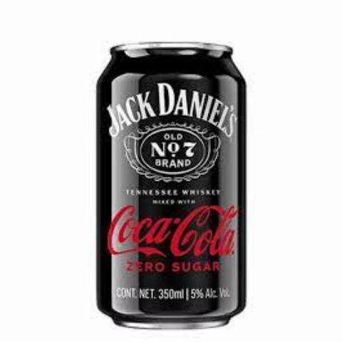 Jack Daniel's Whiskey & Coca Cola Classic Cans 355ml