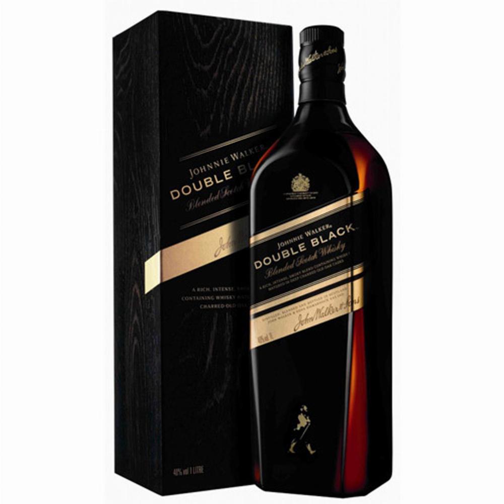 Johnnie Walker DOUBLE BLACK Scotch Whiskey 1.0L LITER