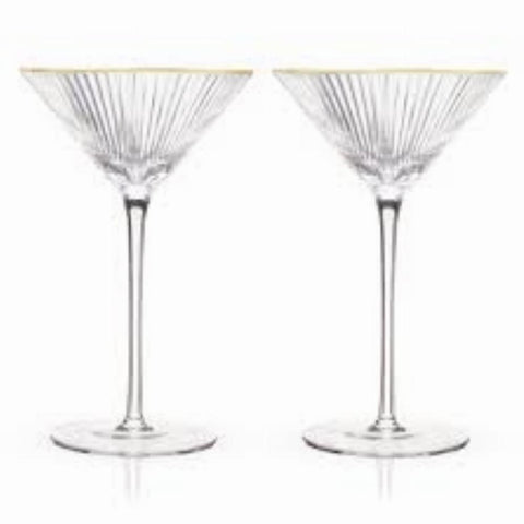 Meridian Crystal Martini Glasses Viski®