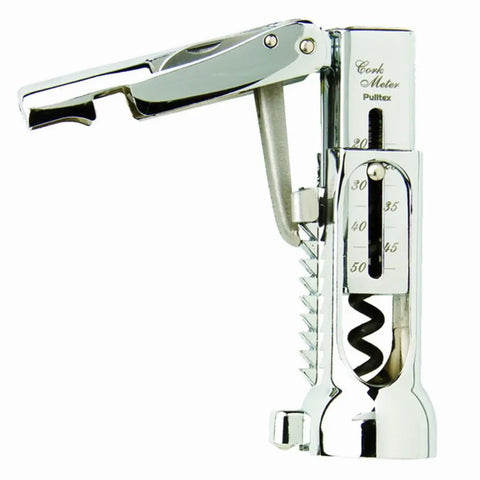 Sacacorchos Pulltap's Classic Chrome - 3 Piezas, Mango Cromado 12 Cm