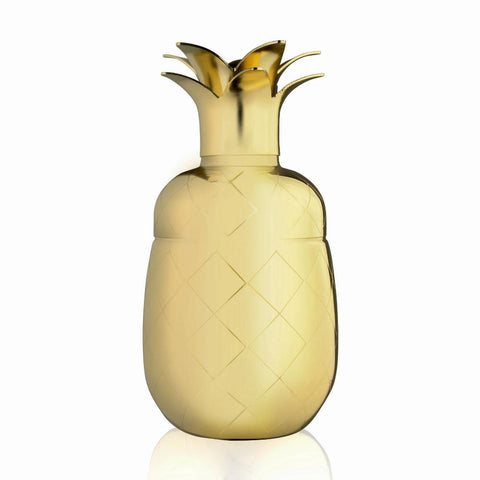 Viski Pacific Pineapple Cocktail Shaker Gold Finish 170z