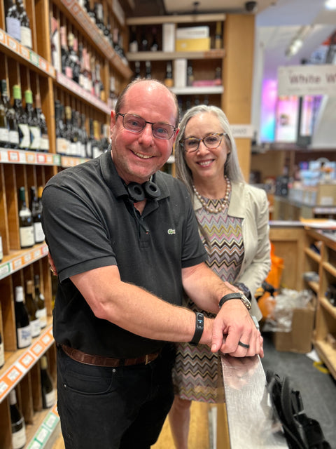 David Weiser with President of Grgich Hills Violet Grgich