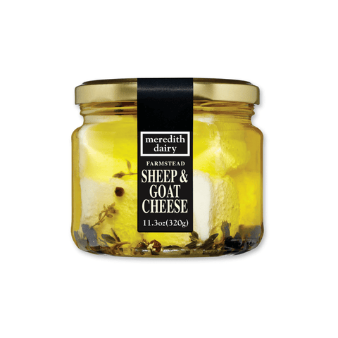 Meredith Dairy - Farmstead Sheep & Goat Cheese in oil w/peppercorn & thyme (Australia, 11.3 oz)
