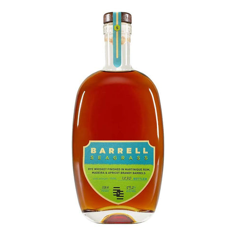 Barrell Seagrass Rye Whiskey Finished in Martinique Rum Madeira and Apricot Barrels 750ml - 67
