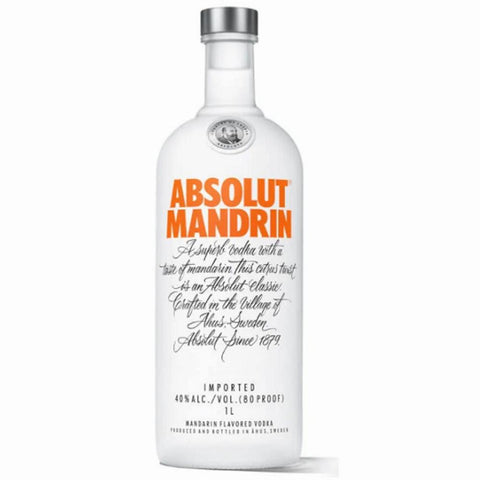 Absolut MANDRIN Vodka  Sweden 1.0L LITER