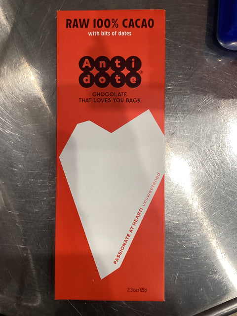 Antidote - “Xochi” Raw 100% Cacao (unsweetened) with bits of dates, 2.3 oz