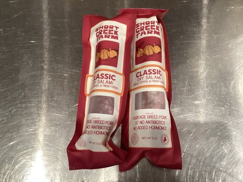 Short Creek Farm - Classic Dry Salami (Maine, 5 oz) - 67
