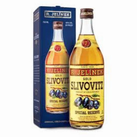 R. Jelinek Slivovitz Gold  Plum Brandy 7 Year Kosher 750ml