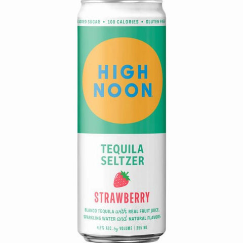 High Noon Strawberry Tequila Seltzer 12oz CAN single