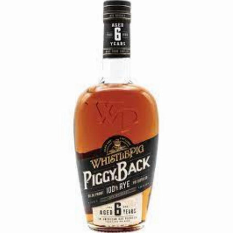 Whistlepig Piggy Back aged 6 years Rye Whiskey 750ml