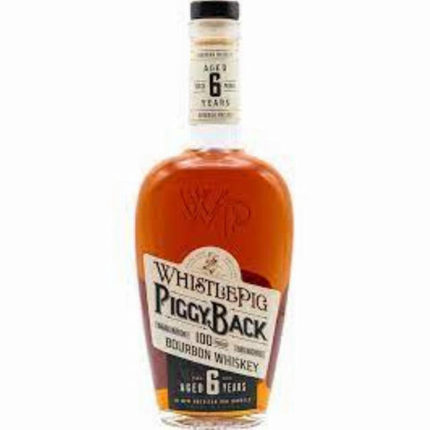 Whistle Pig Piggy Back Small Batch Bourbon Whiskey 6yrs 100 Proof  750ml