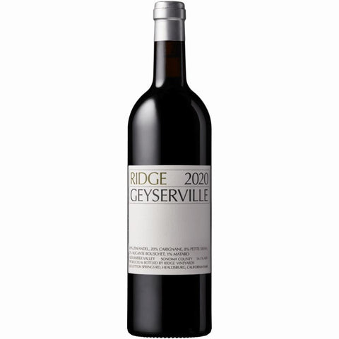 Ridge Vineyards Geyserville Zinfandel Red Blend 2020 375ml HALF BOTTLE