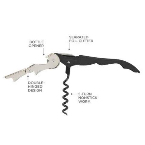 Truetap Assorted Double-Hinged Corkscrew