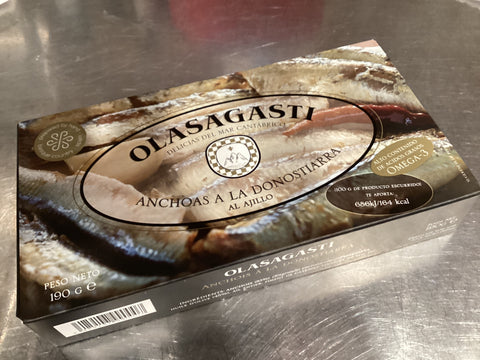 Olasagasti Anchovies a La Basque (190g)