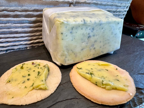 Rodolphe le Meunier -  ‘Beurre de baratte à l’Ail des Ours (compound butter with Ramps)  ≈4 oz