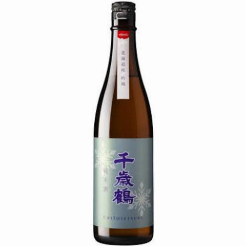 Chitosetsura Chitose Tsuru Junmai Ginjo Sake Kita Shizuka "Northern Droplets"  Off Dry 720ml