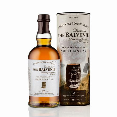 Balvenie 12 Year Sweet Toast American Oak Single Malt Scotch 750ml
