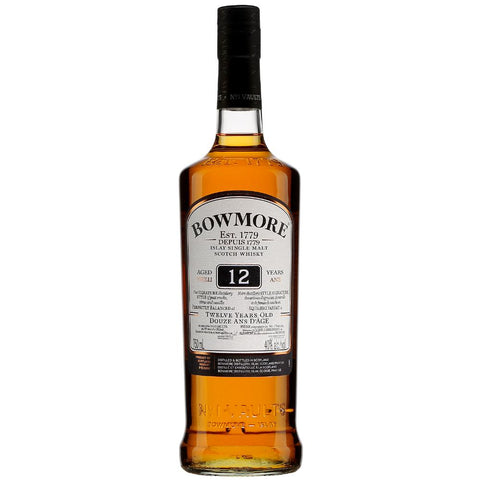 Bowmore 12 Year Old Single Malt Scotch  750ML