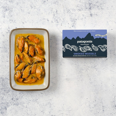 Patagonia Provisions - Smoked Mussels in Extra Virgin Olive Oil  (Spain, 4.2oz)