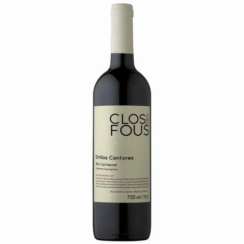 Clos des Fous Grillos Cantores Cabernet Sauvignon Alto Cachapoal 2021 750ml